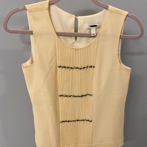J Crew Silk Tank Top size 0 Beige Color